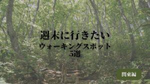 歩いて気分転換！週末に行きたいおすすめウォーキングスポット5選【関東編】